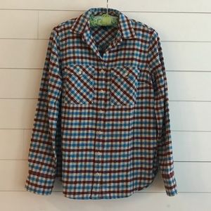 J. Crew flannel shirt, size 0